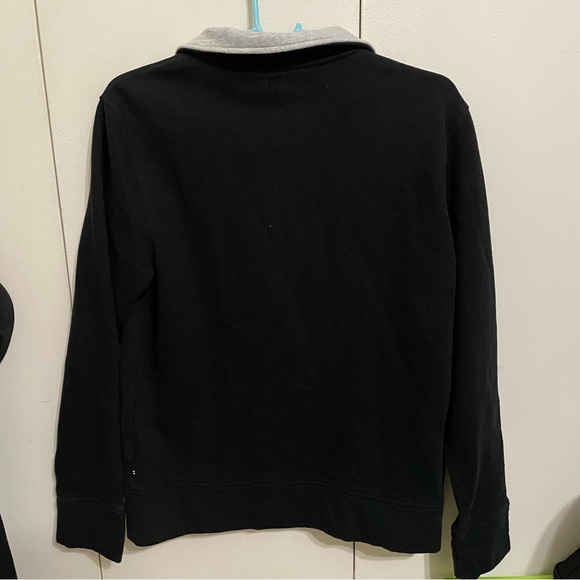 🤝 Nautica Black Half-zip Pullover Fleece Sweater 🤝 - Picture 3 of 3